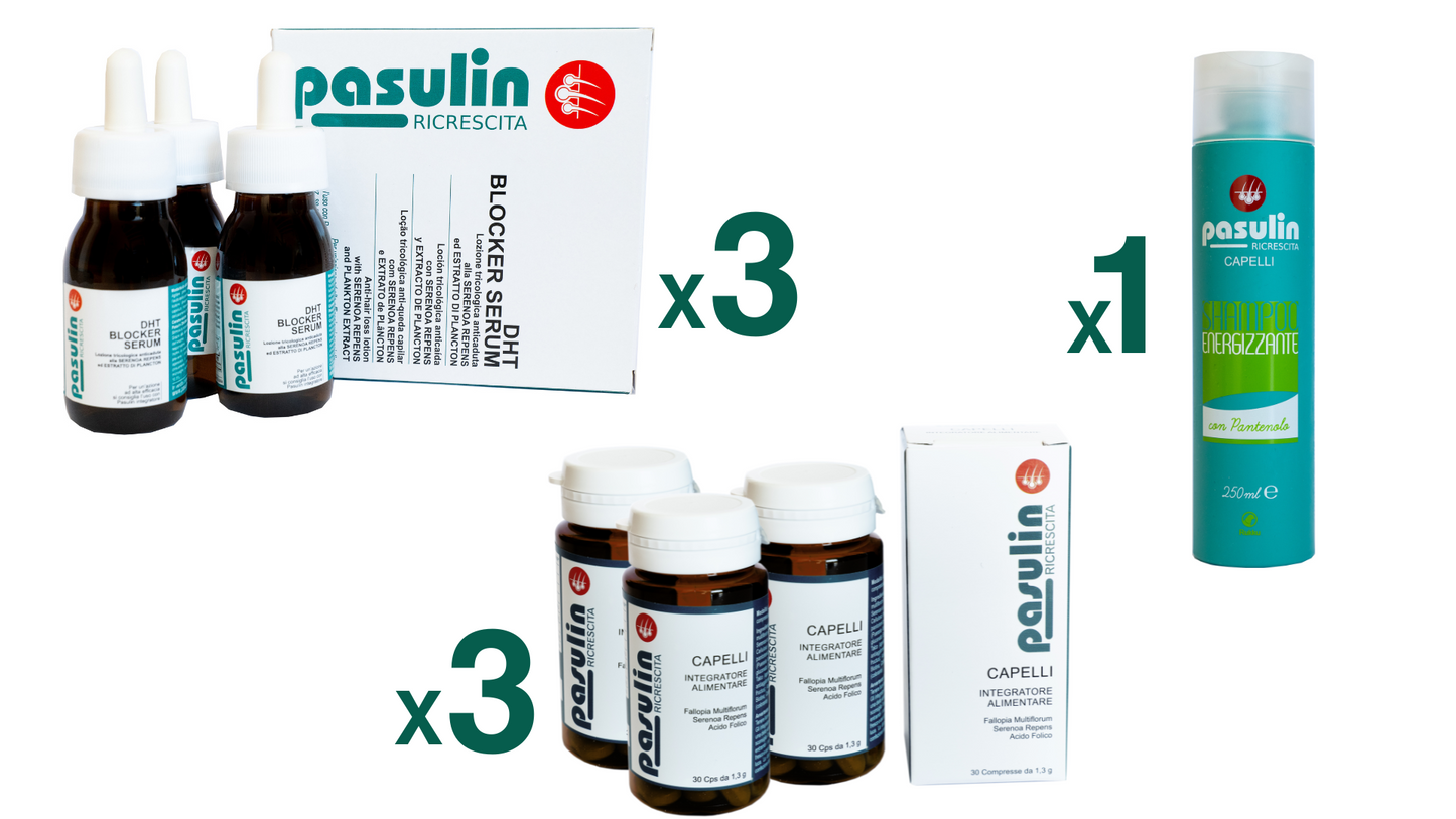 Pasulin KIT Doble Acción - Paquete Anticaída 3 meses