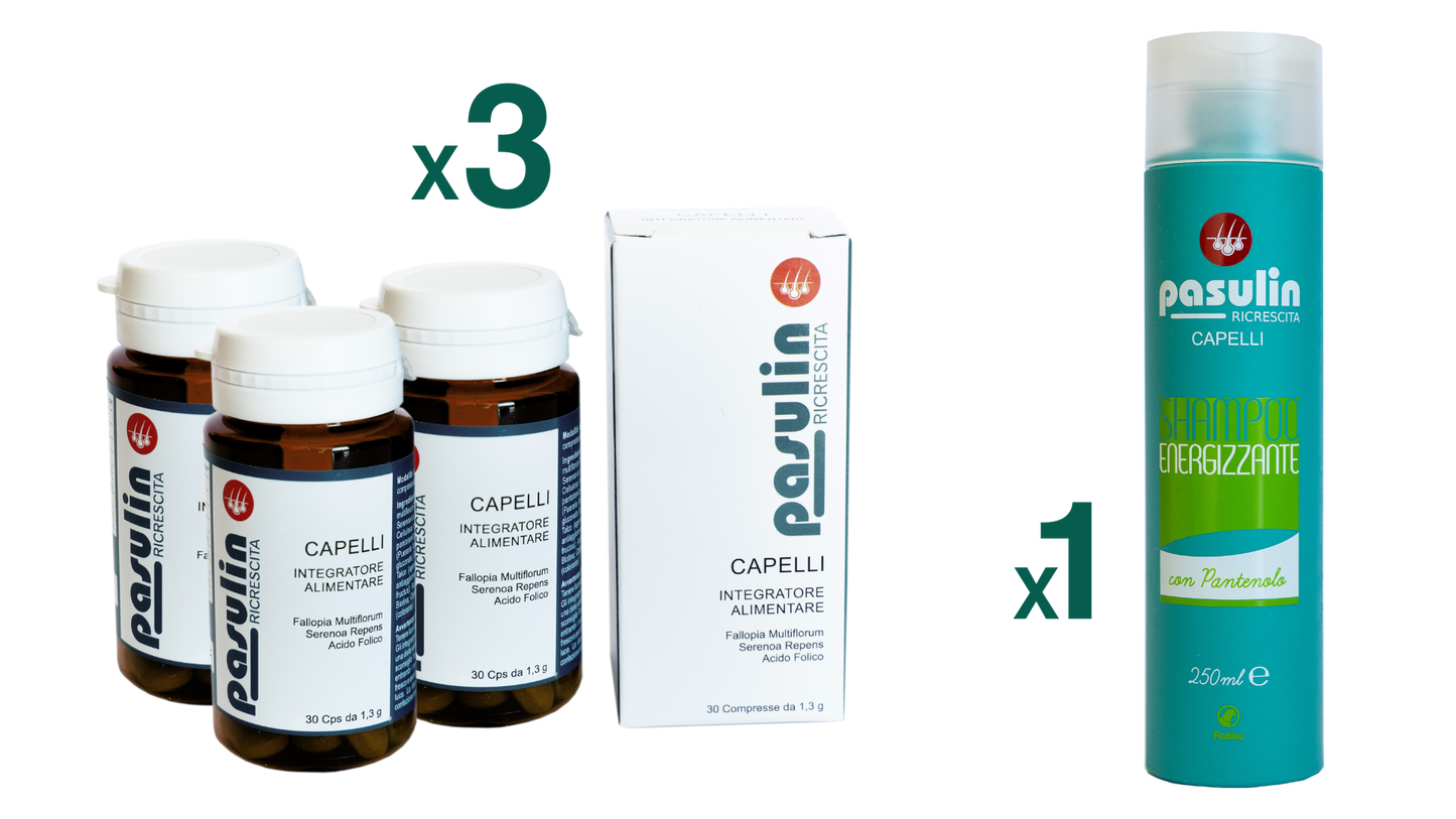 Pasulin CONTINUE KIT - Suplemento Capilar+Champú